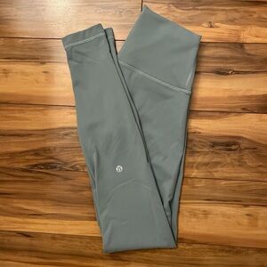 Lululemon Wunder Under Leggings (Size 4) Seafoam